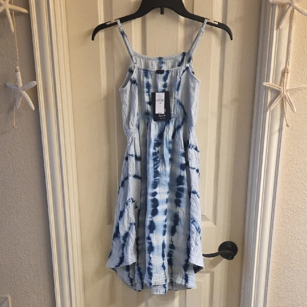 GAP Blue Tie-Dye Dress